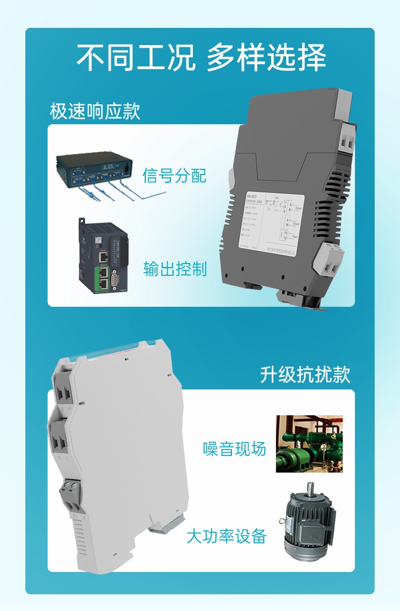 不同工況，多樣選擇
